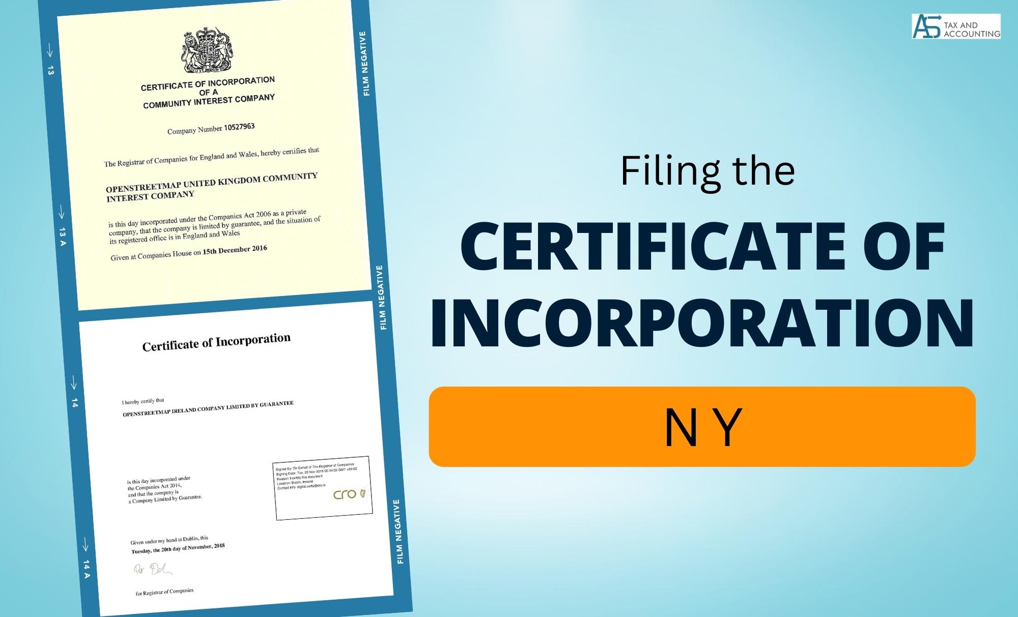 articles of incorporation new york business search