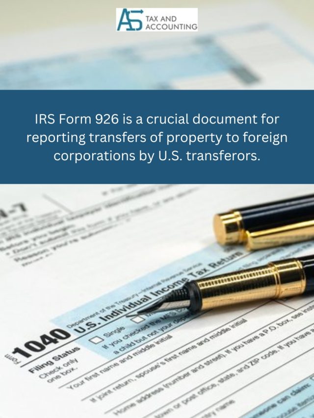  Form 926 Filing Requirements New Jersey Accountant Tax Reduction 